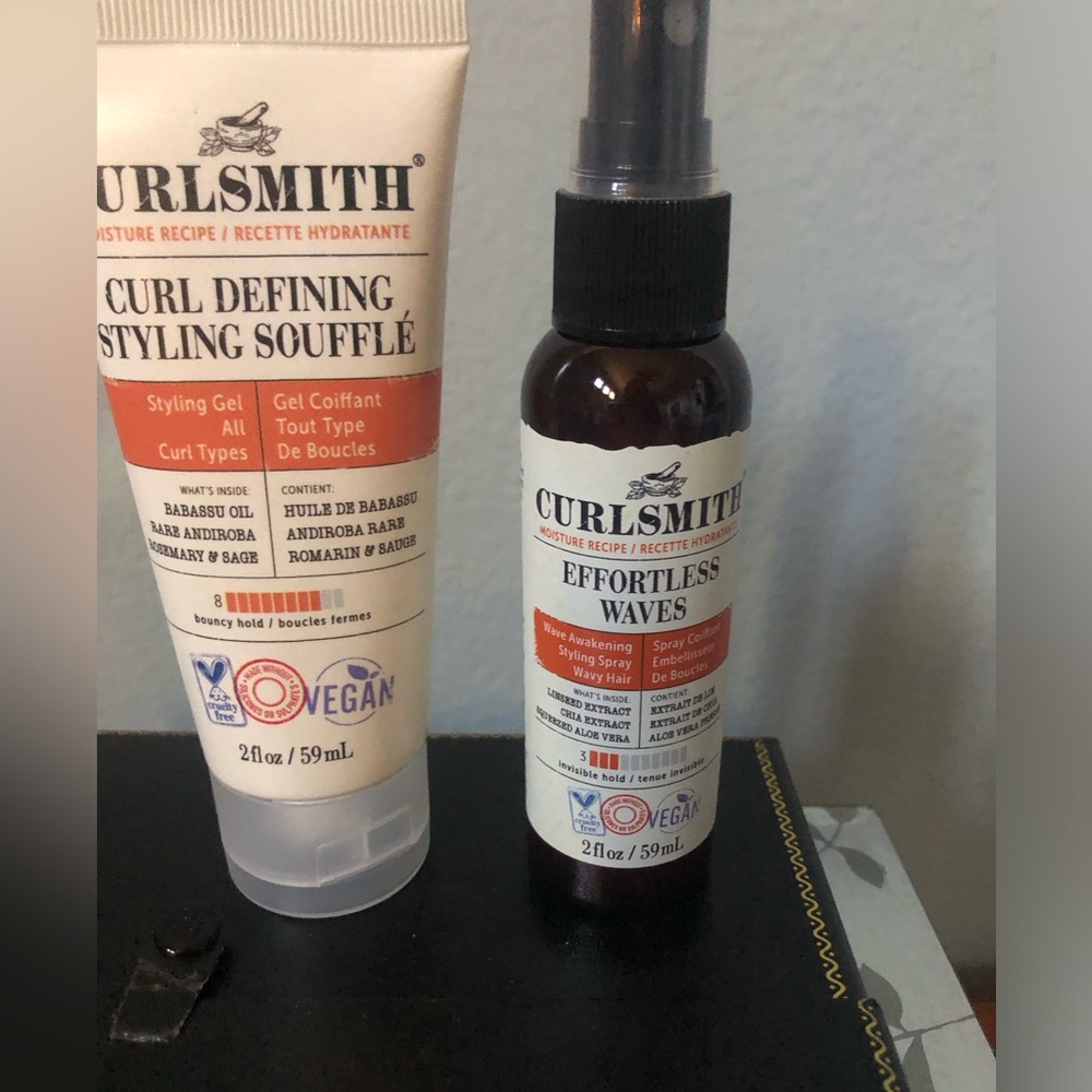 Curlsmith. Curl Defining Styling Soufflé and Effortless Waves spray. Brand new